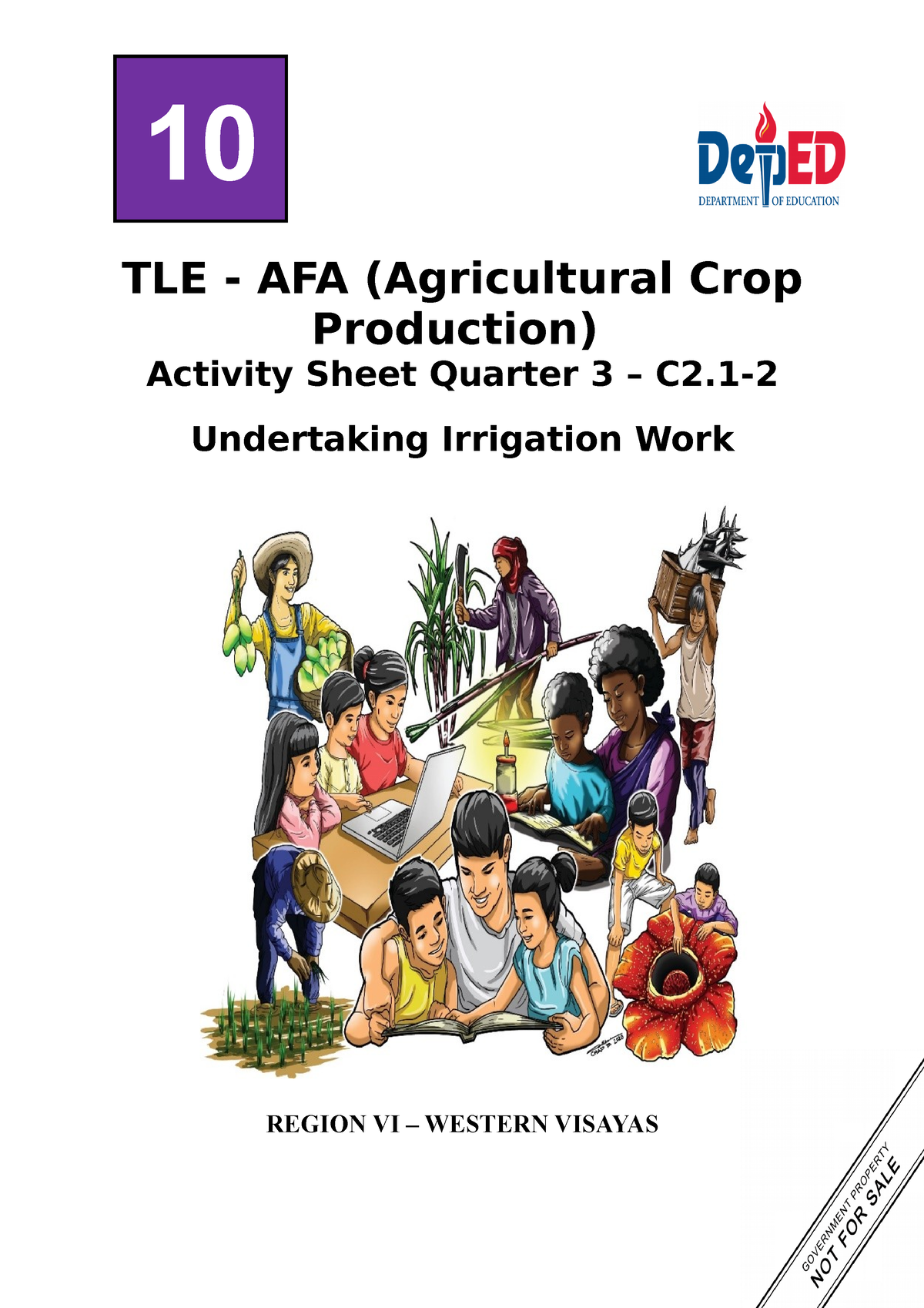 Afa Agri Crop Prod Nci 10 Q3 Las6 Final Tle Afa Agricultural Crop Production Activity 9809