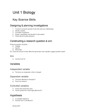 Chapter 7 Biology Summary - CHAPTER 7 BIOLOGY SUMMARY HAPTER 7 BIOLOGY ...