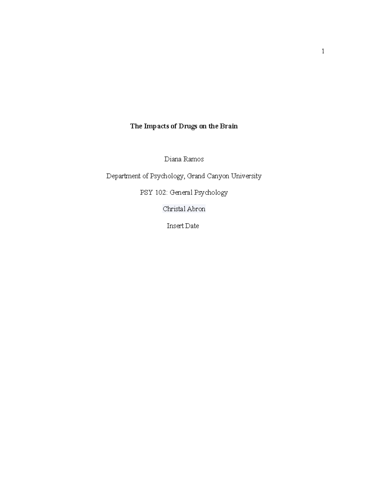 Psy 102 Rs T2 Template Impactsof Drugson Brain Psy 102 Gcu Studocu Psy 102 Rs T2 Template Impactsof Drugson Brain Psy 102 Gcu Studocu