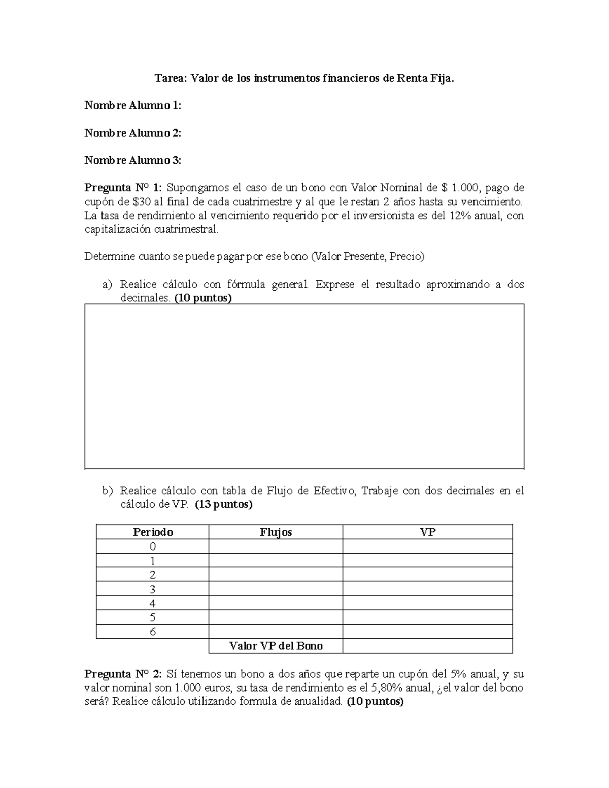 Actividad 1.1 Instrumentos financieros de renta fija y renta variable ...