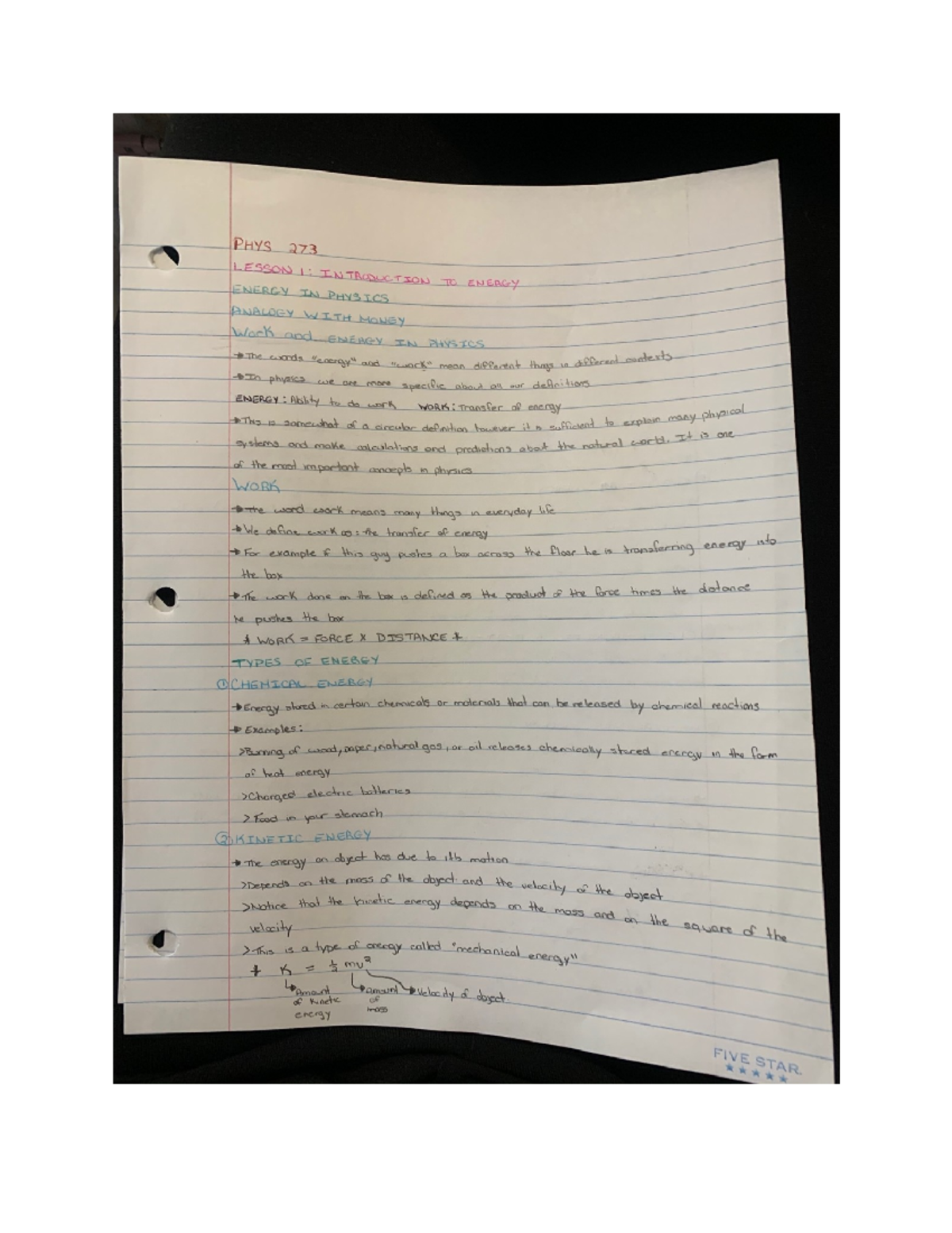 PHYS 273 Unit 1 notes - PHYS 273 - Studocu