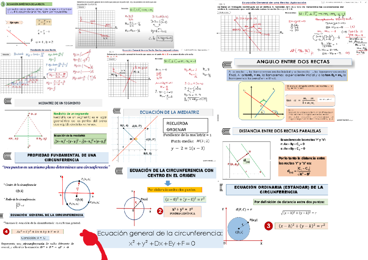 Formulario Final - Algebra Matricial Y Geometria Analitica - 2 2 ...