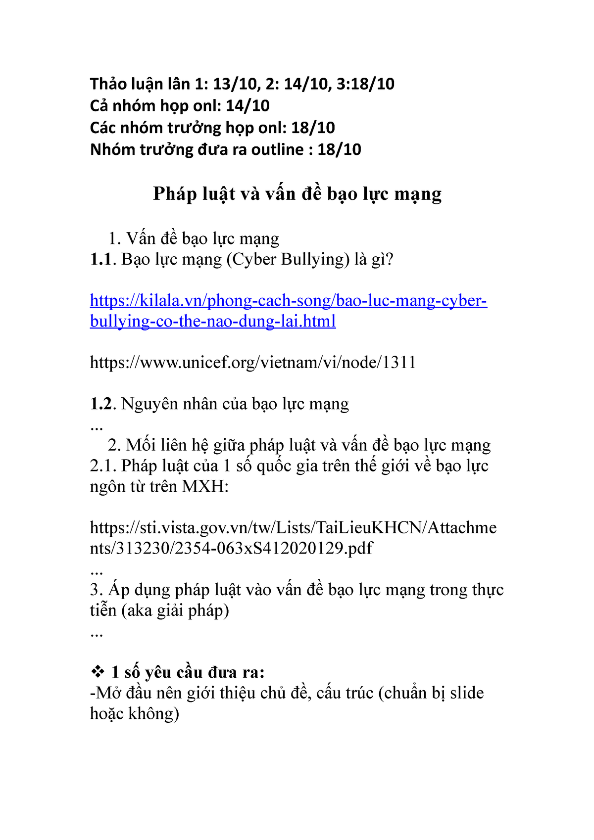 TT Lý Luận NN Và PL - LLNN VÀ PL - Th O Lu N Lầần 1: 13/10, 2: 14/10, 3 ...