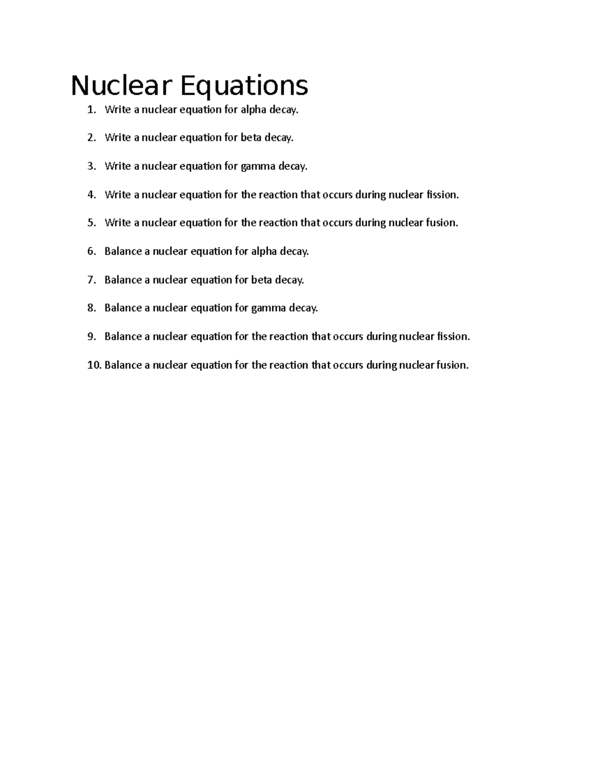 nuclear-equations-worksheet