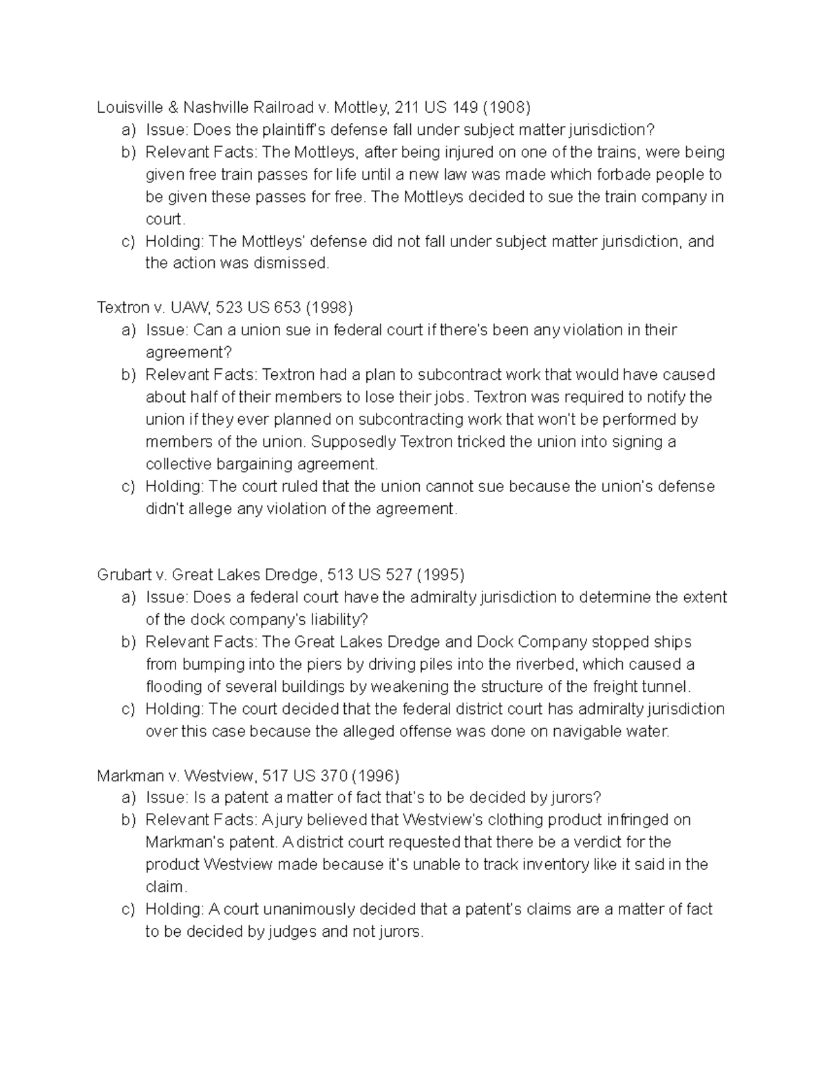 Case File HW - This is an assignment where we had to research cases and ...