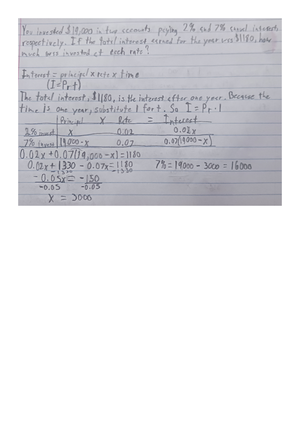 1.2a Linear Equations Notes - 1 Linear Equations Definition of a Linear ...