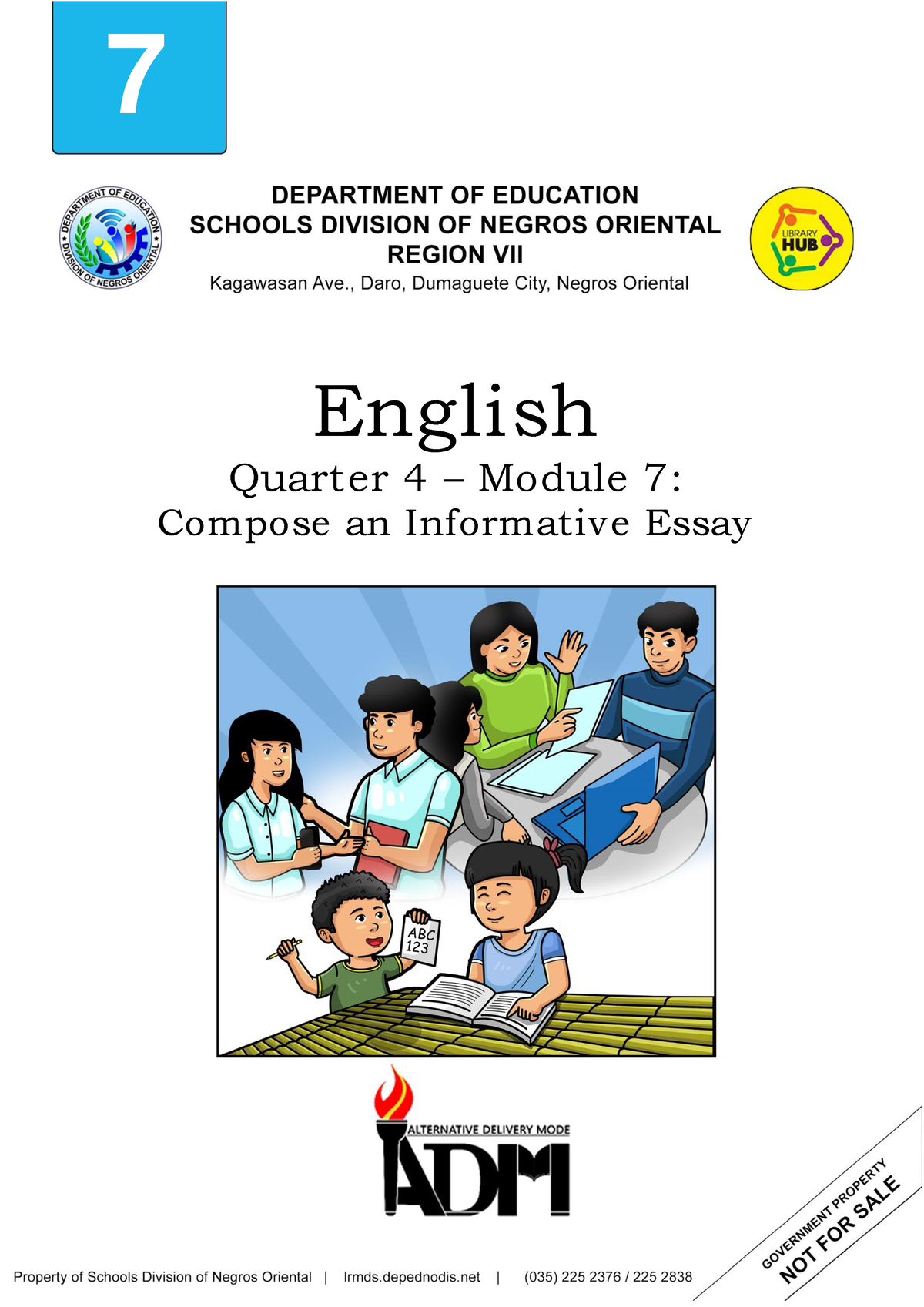 G7SLM7Q4 Final - ENGLISH LEARNING MATERIALS - i 7 English Quarter 4 ...