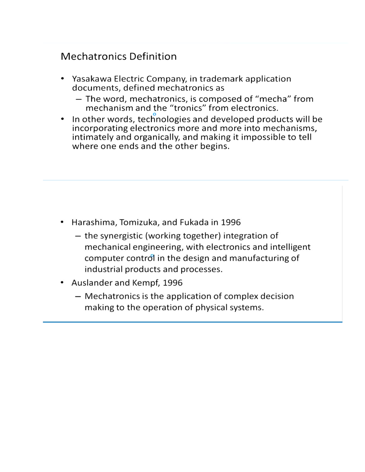 Introduction Of Mechatronics - B.tech - Studocu