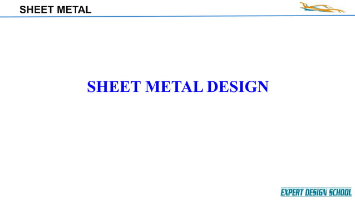 Sheet-metal-theory - Engineering Materials - Studocu