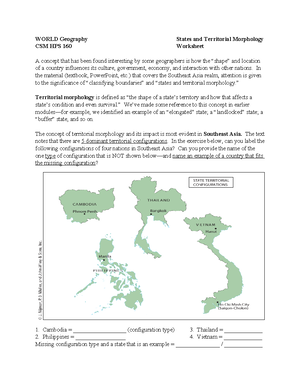 World Geograph 160 Test1 - World Geography CSM HPS 160 Introduction ...