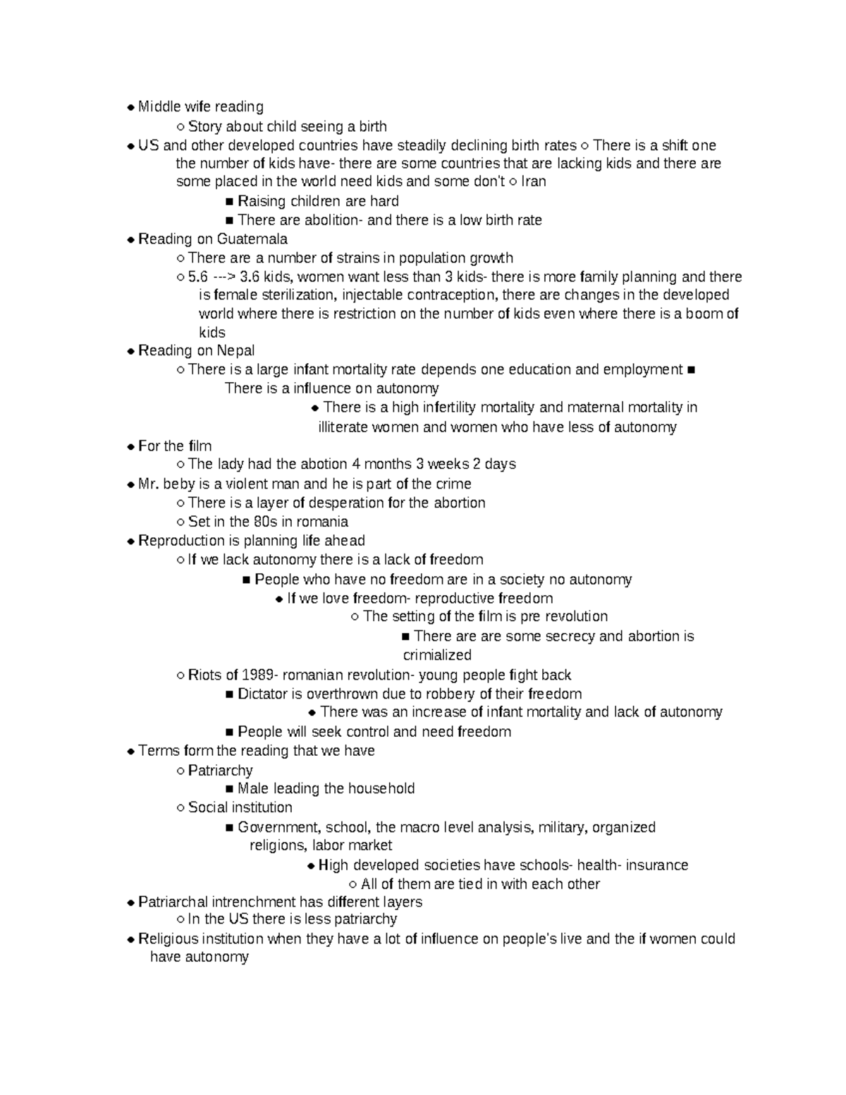 SOC 340 Week 6 Notes - Middle wife reading Story about child seeing a ...