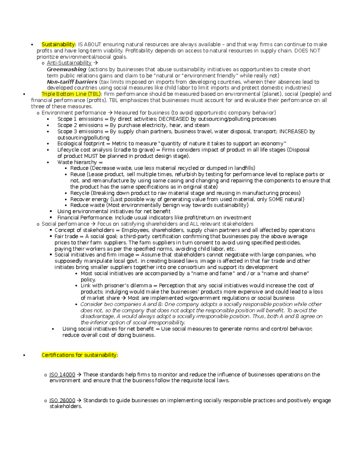 In Class 13 W Notes - Sustainability: Is About Ensuring Natural 