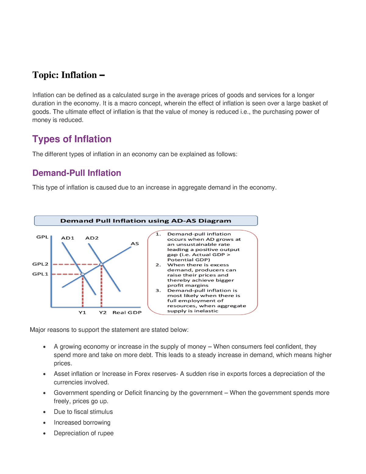 inflation in the indian economy essay