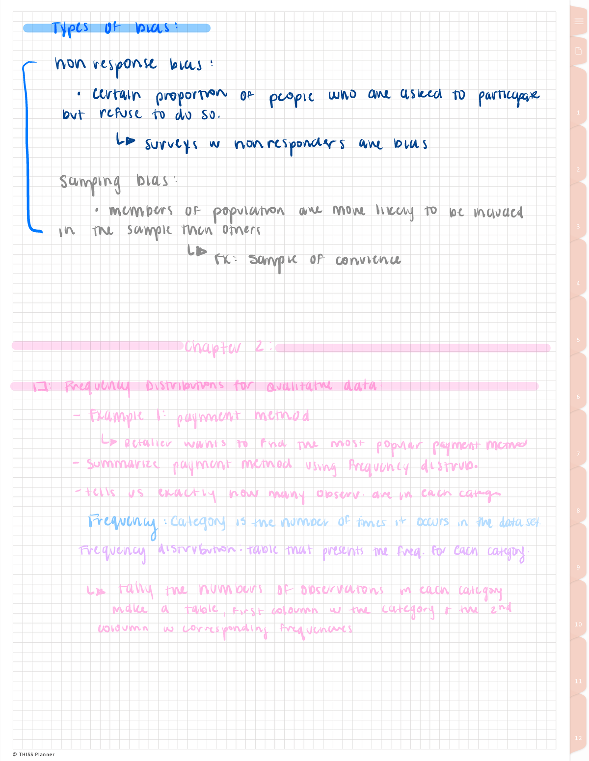 Stats Notes chp 2- 1-3 - © T HIS S Pl an n er© T HIS S Pl an n er 1 2 3 ...