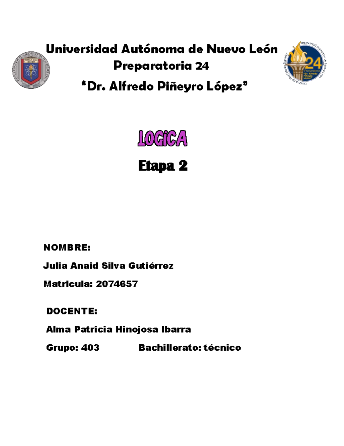 JASG E2 AR ACT Logica CUARTO SEMSTRE - Universidad Autónoma de Nuevo ...