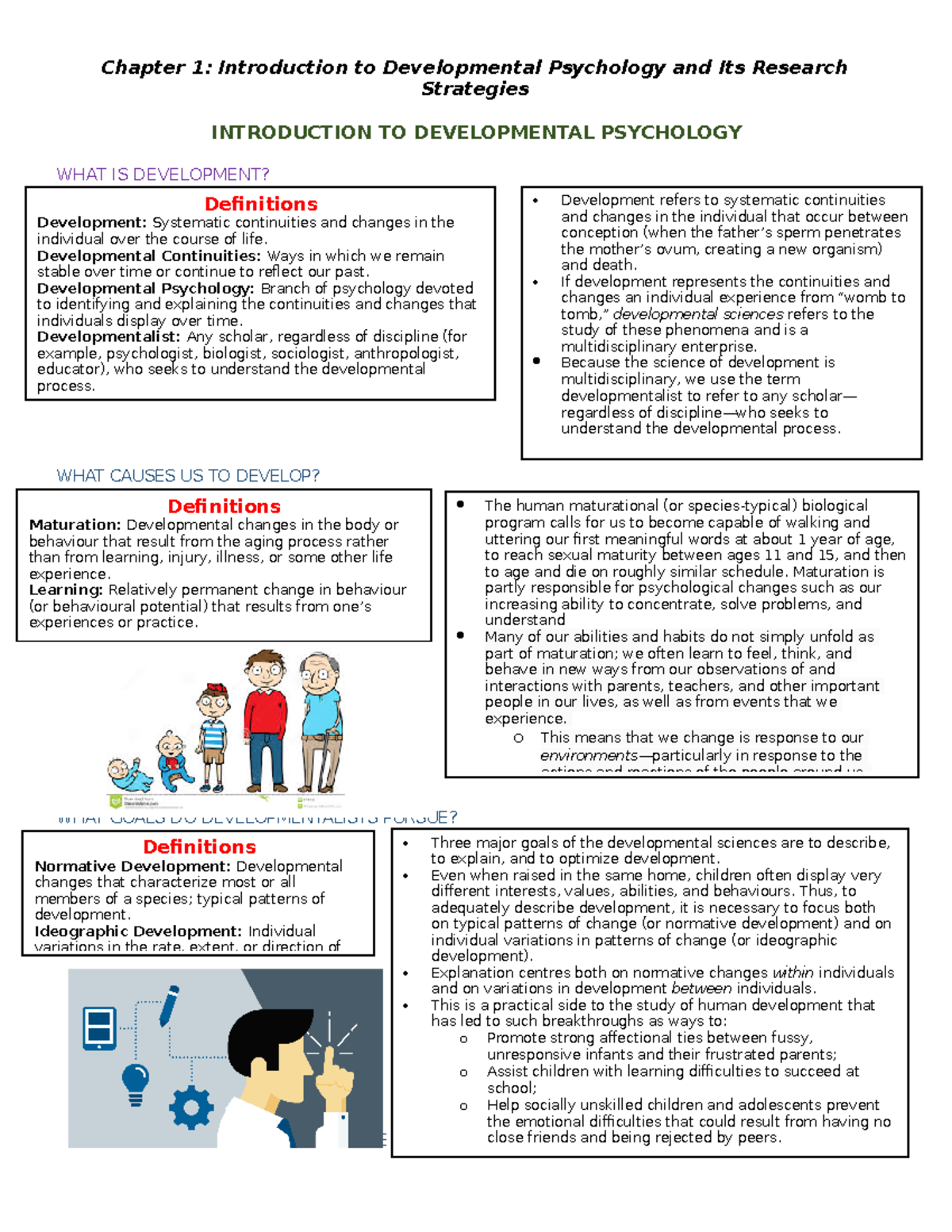 Developmental PsychologyChapter 1 Chapter 1 Introduction to