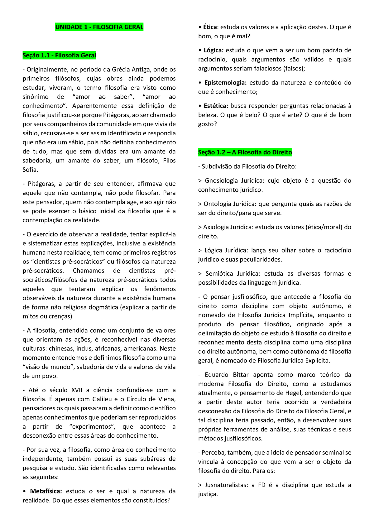 423718692 Filosofia Do Direito Portal - UNIDADE 1 - FILOSOFIA GERAL ...