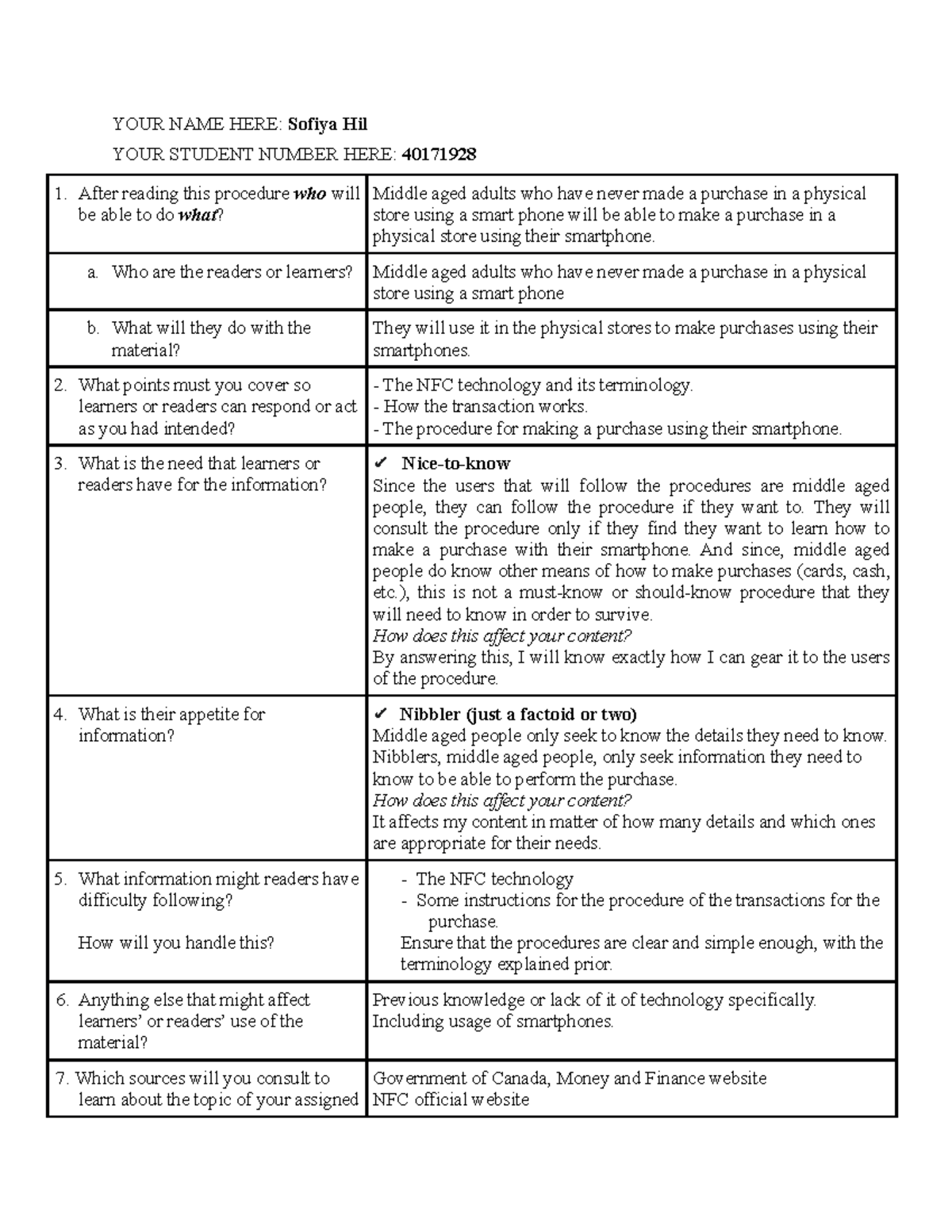 Procedures Assignment Lesson 4 - YOUR NAME HERE: Sofiya Hil YOUR ...