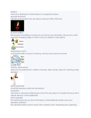 Chapter 6 notes - Chapter 6 Memory is the brain’s ability to analyze ...