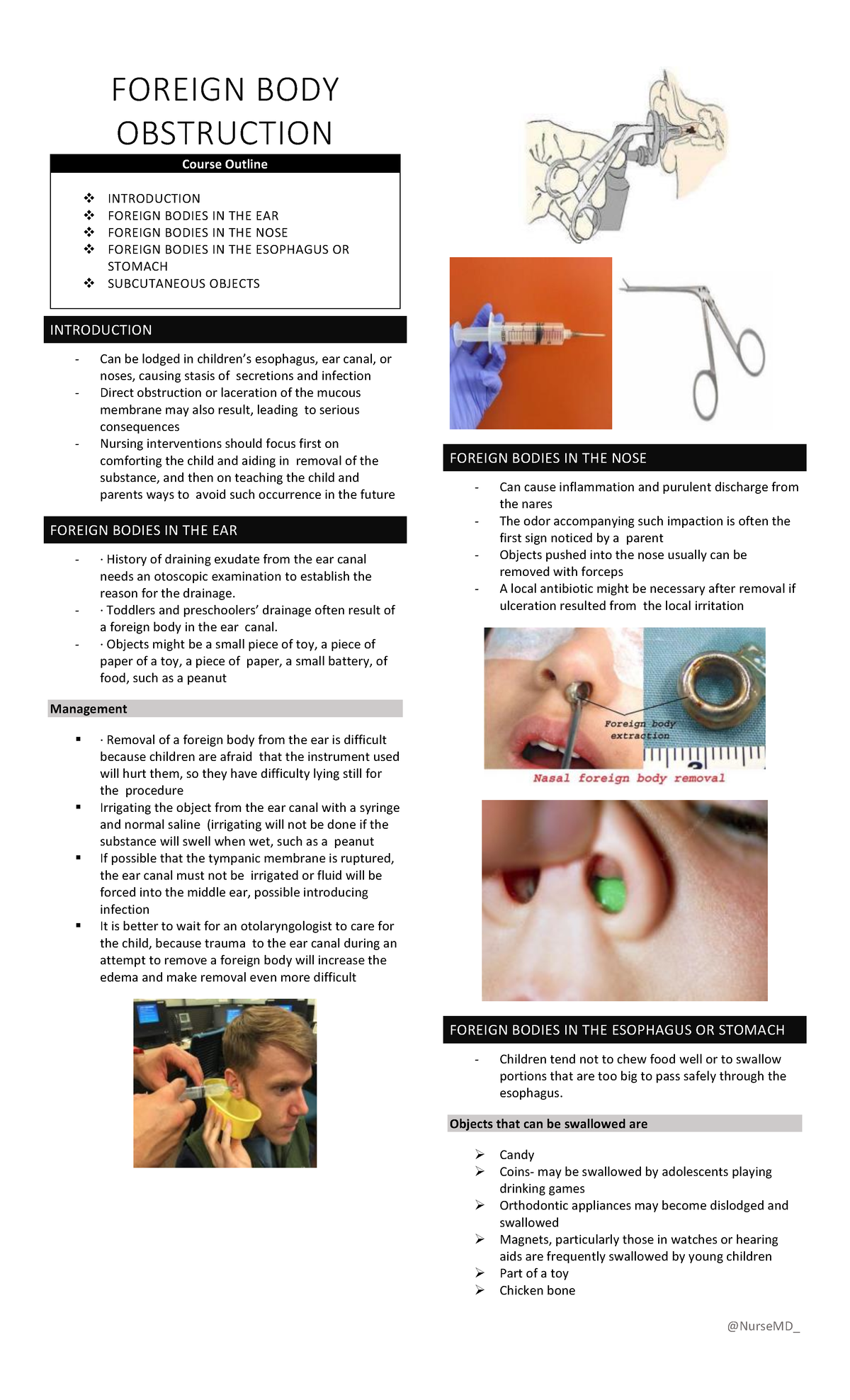 03 Foreign Body Obstruction - @NurseMD_ FOREIGN BODY OBSTRUCTION Course ...