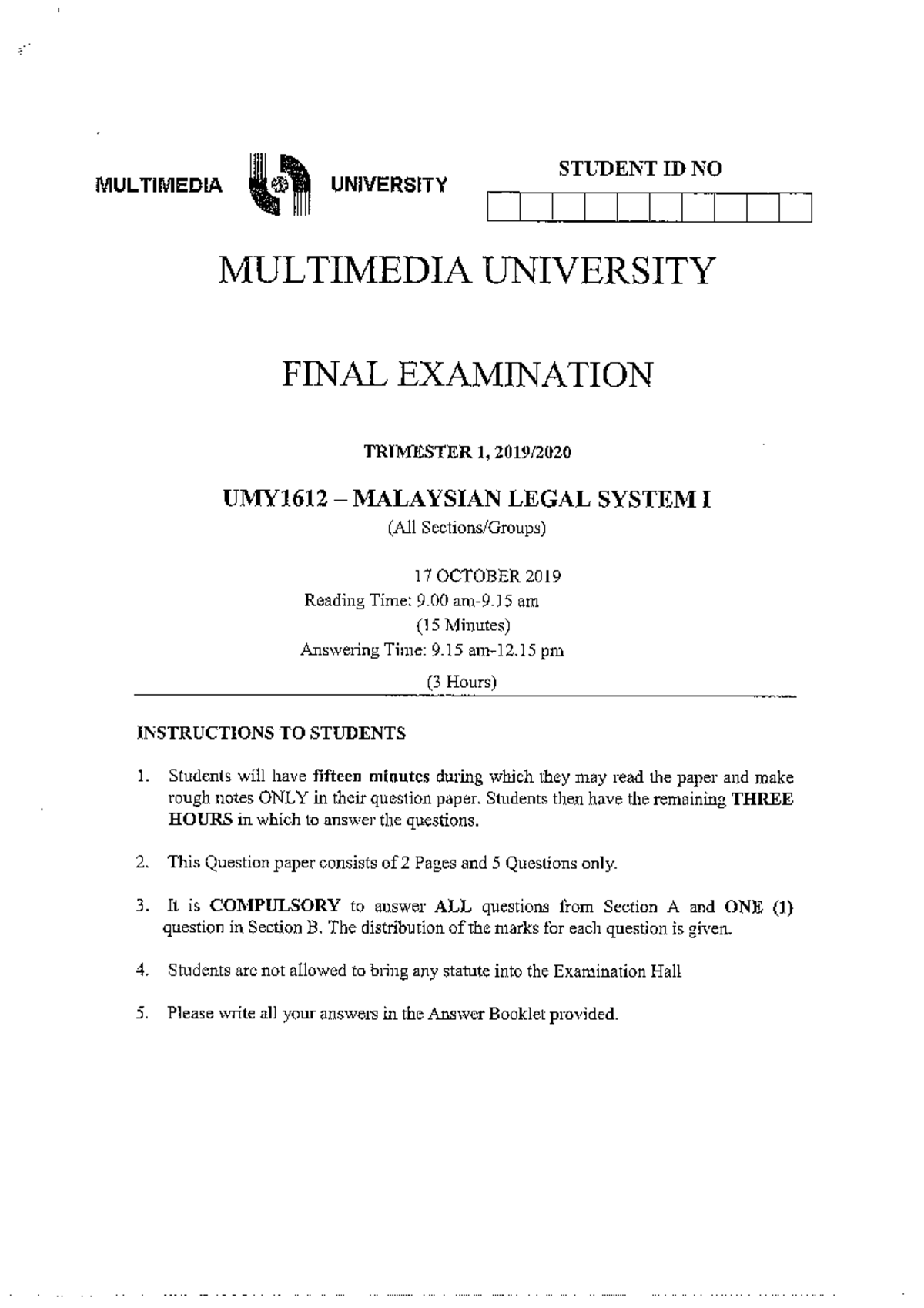 45429-final-exam-past-year-paper-degree-in-law-studocu