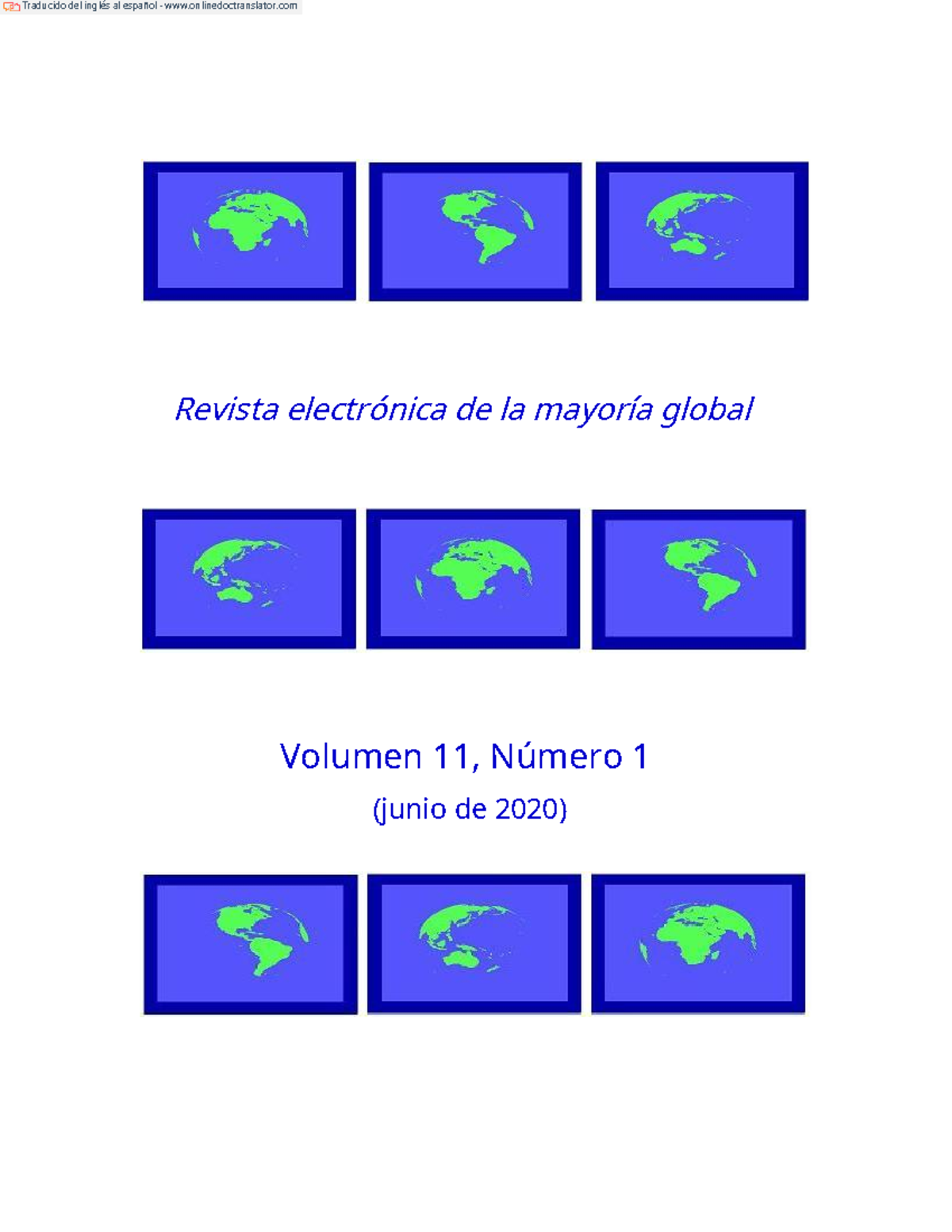 Global majority e journal vol-11 no-1 - Revista electrónica de la ...