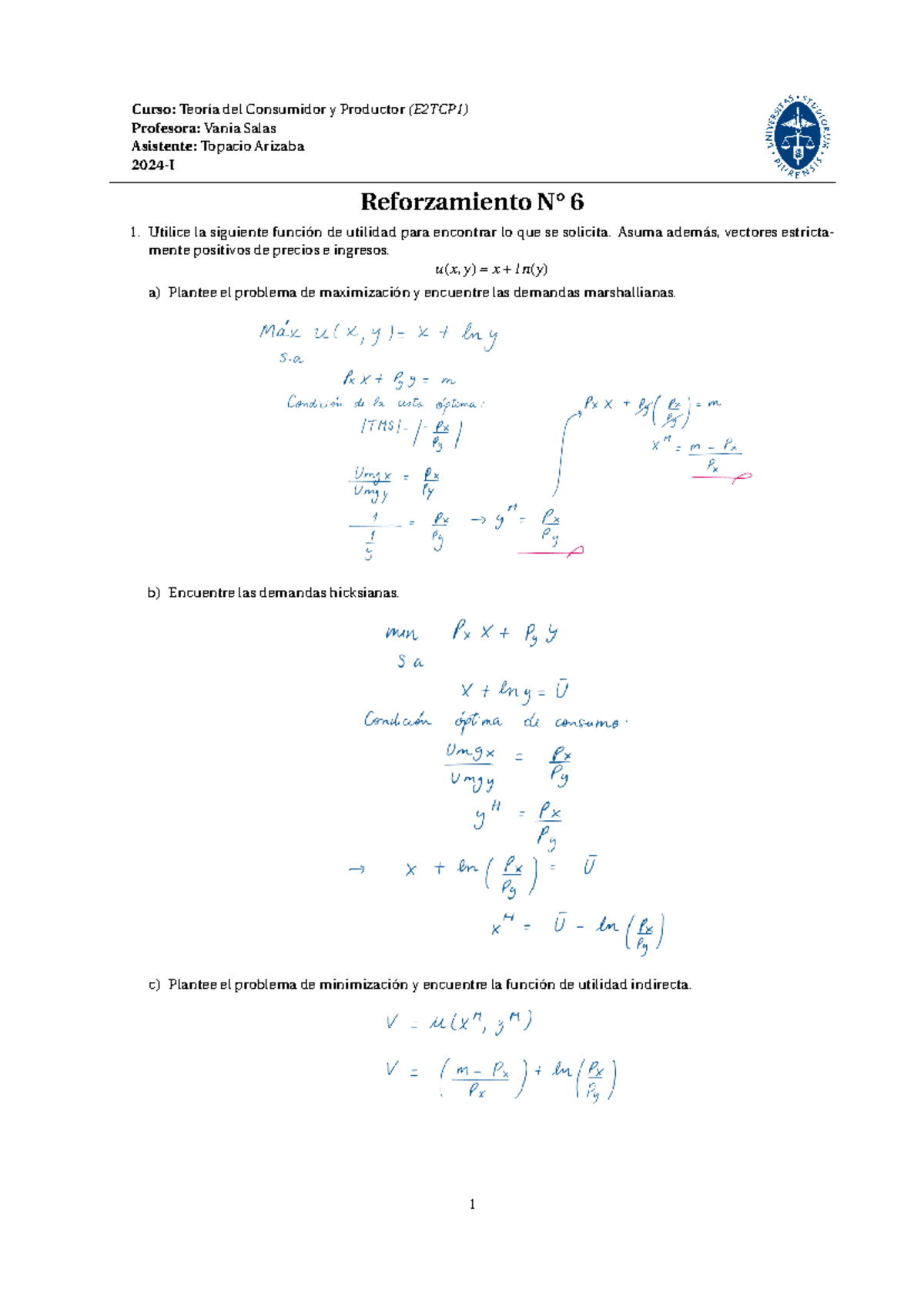Reforzamiento de TCP N%C2%B06 Soluci%C3%B3n - Curso: Teoría del ...