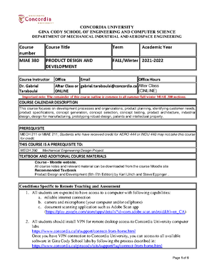 491097634 380 final paper - MIAE 380 Product Design and Development ...