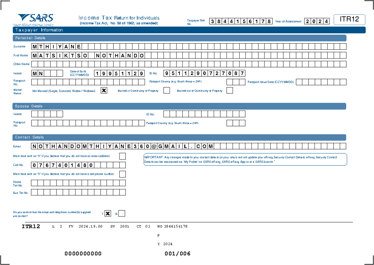 Print HTML 5Form (17) - All subject - Income Tax Return for Individuals ...