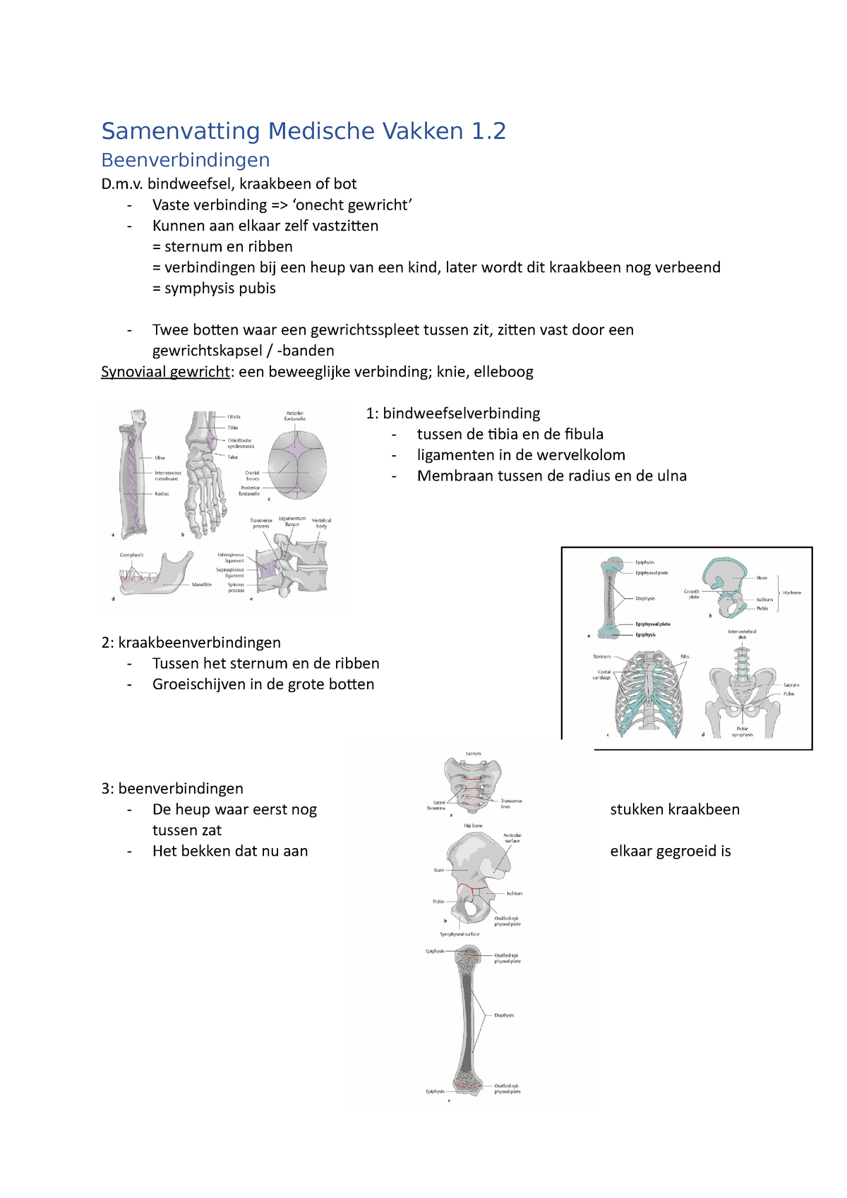 Sv Medische Vakken 12 Samenvatting Medische Vakken 1