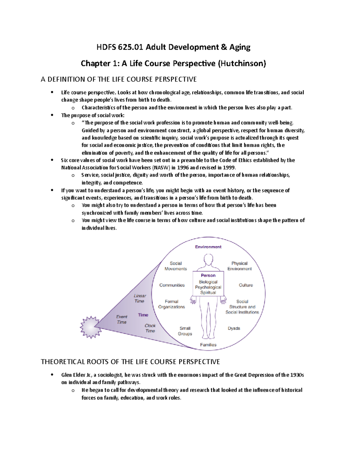 Chapter 1 Hutchinson - HDFS 625 Adult Development & Aging Chapter 1: A  Life Course Perspective - Studocu