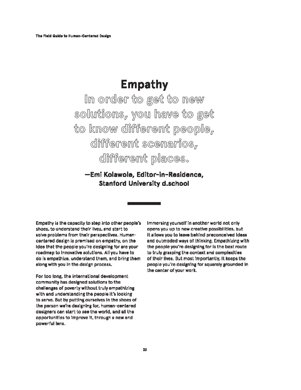 05 Field Guide to HumanCentered Design On Empathy The Field