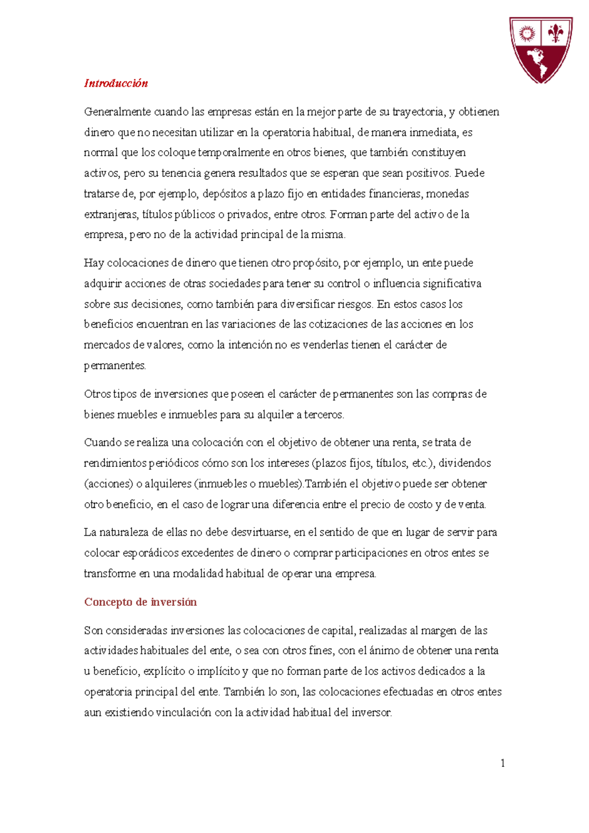 TP Inversiones - uuuighiohoim,kln.lj - Introducción Generalmente cuando ...