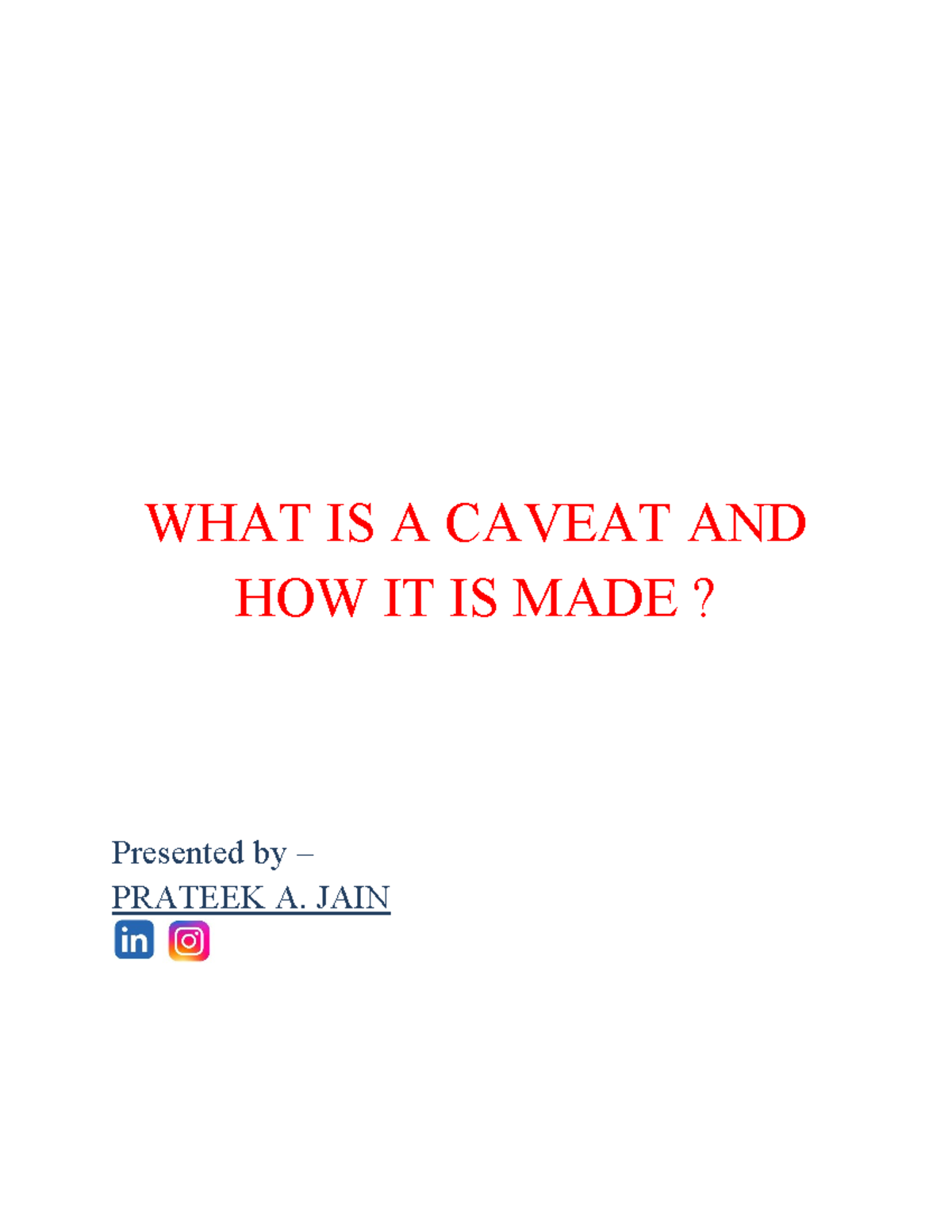 What is a caveat and the steps to make the application - WHAT IS A ...