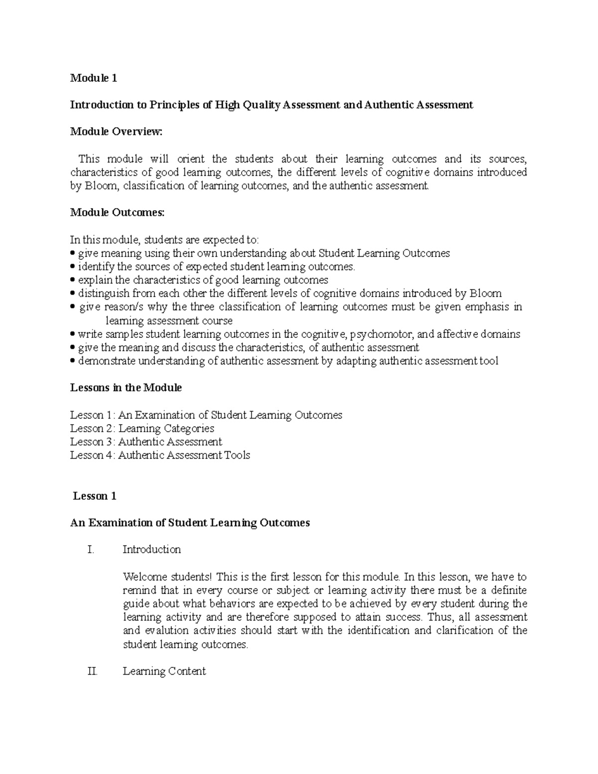 1 Modul~1 - This is a module for students taking up education - Module ...