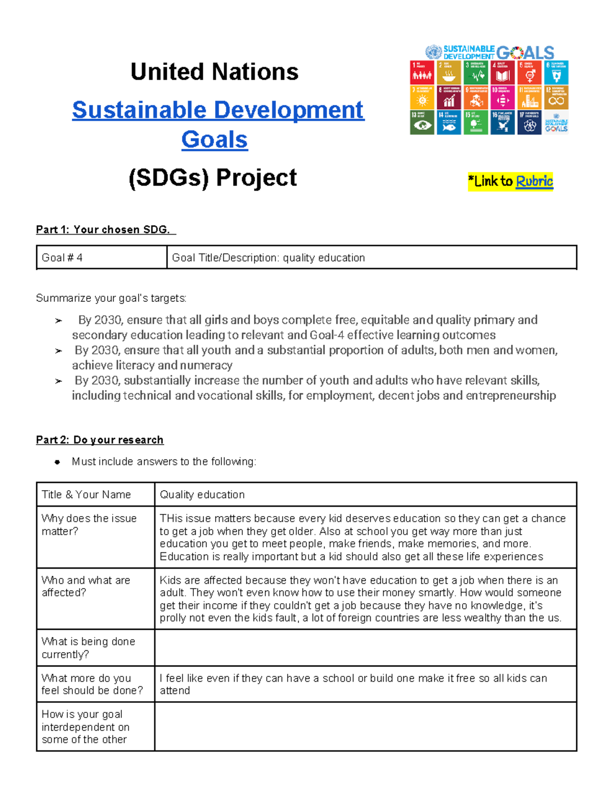 Greffen UN SDG Project Overview - United Nations Sustainable ...