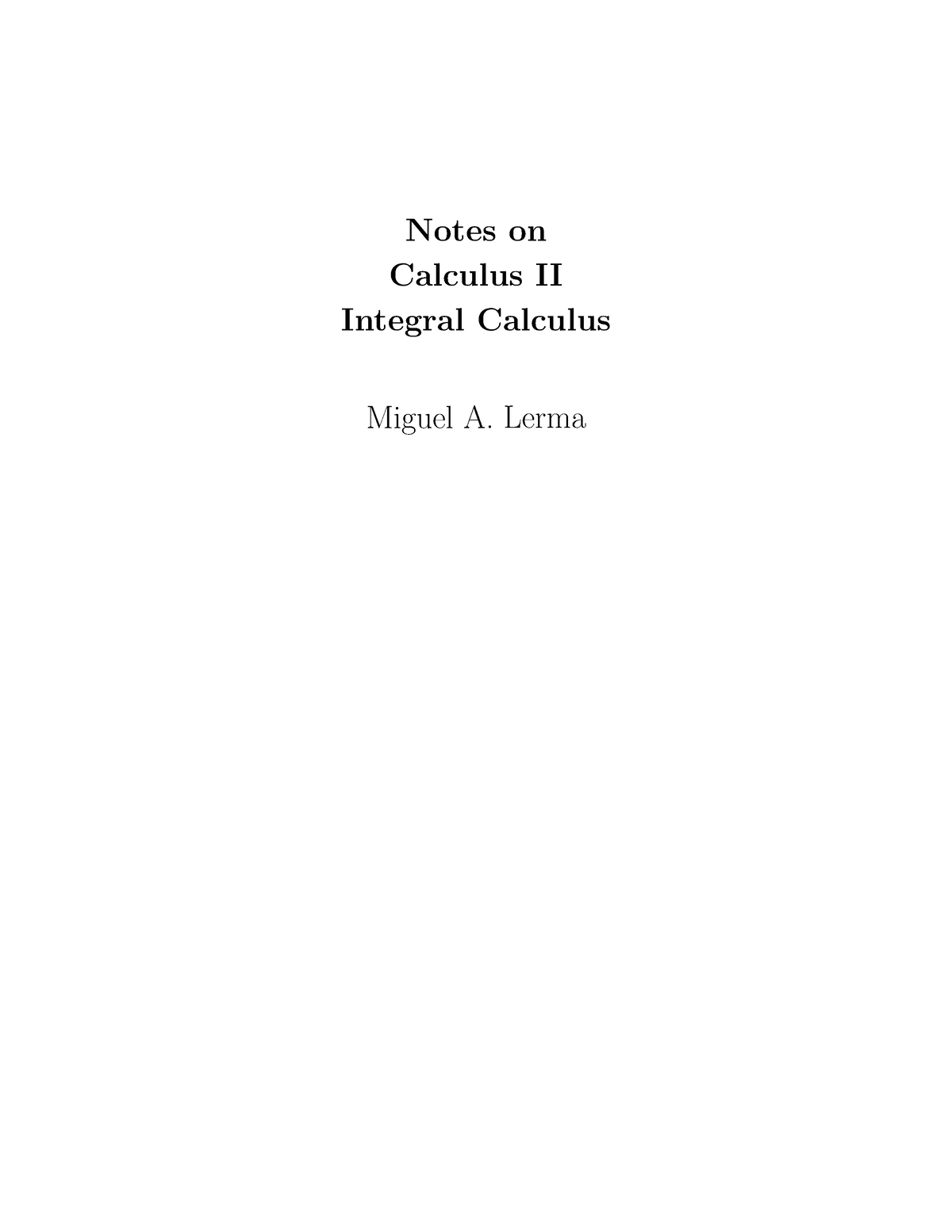 calculus-ii-integral-calculus-notes-on-calculus-ii-integral-calculus