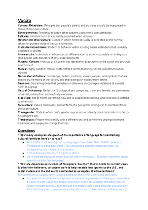 Textbook Chp 5 Soci 101 - Chapter 5: Socialization 5 Theories of Self ...