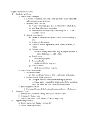 CJ 204 Chapter 5 - Summary The Police in America: an Introduction ...
