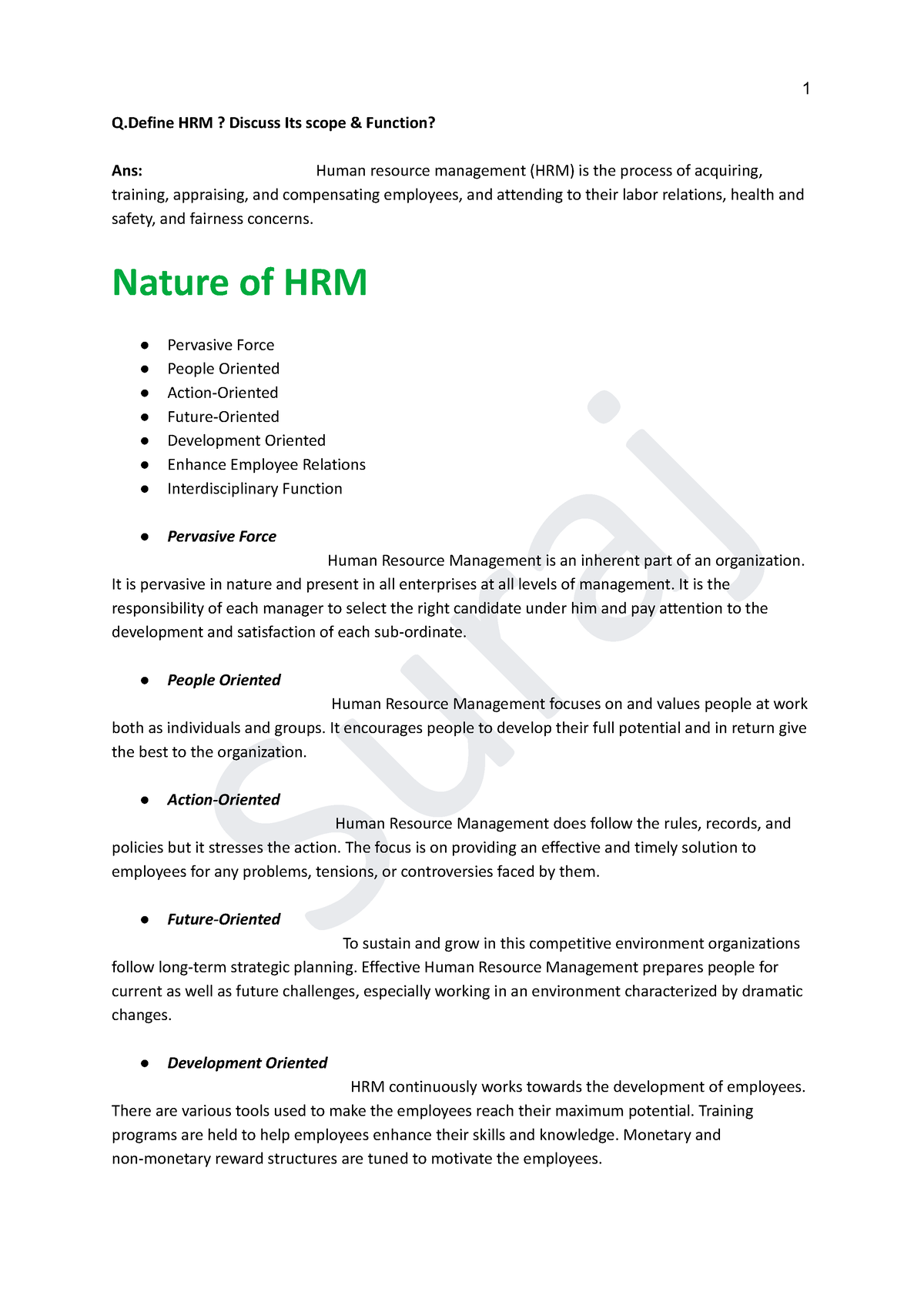 human research management