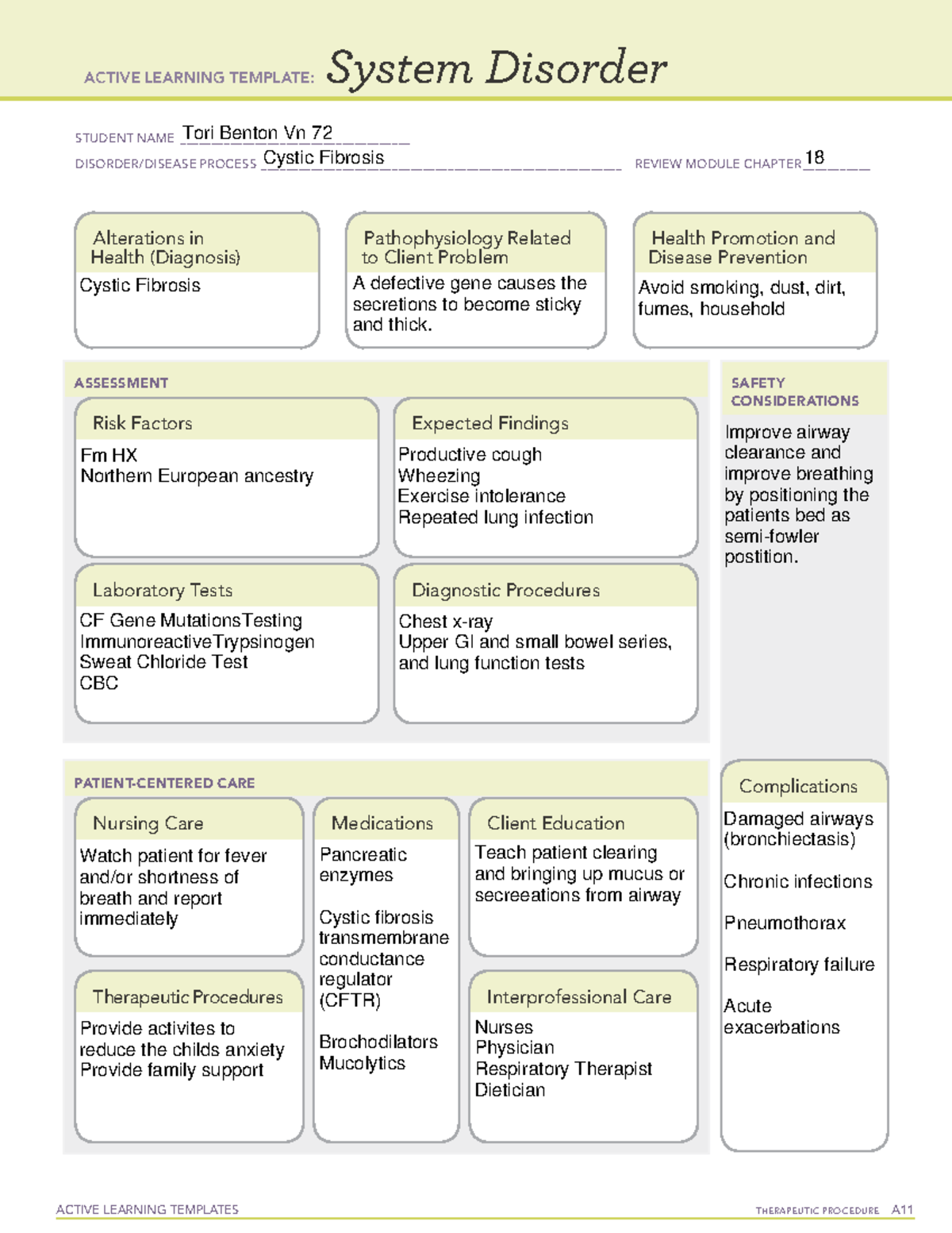 System Dis Chp 18 Peds - Pediatrics - ACTIVE LEARNING TEMPLATES ...