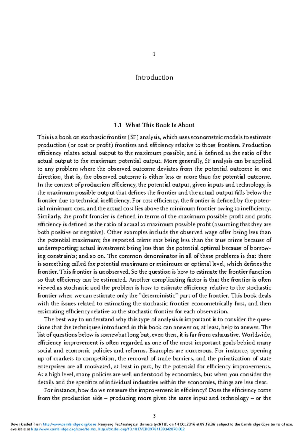 Introduction - class readings. - 1 Introduction 1 What This Book Is ...