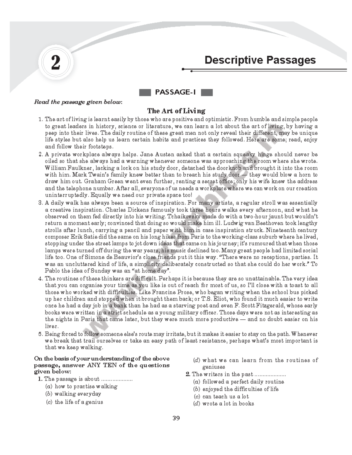 Descriptive passage - \ 02-Aug-2022 Bhandari Reader’s Sign ...