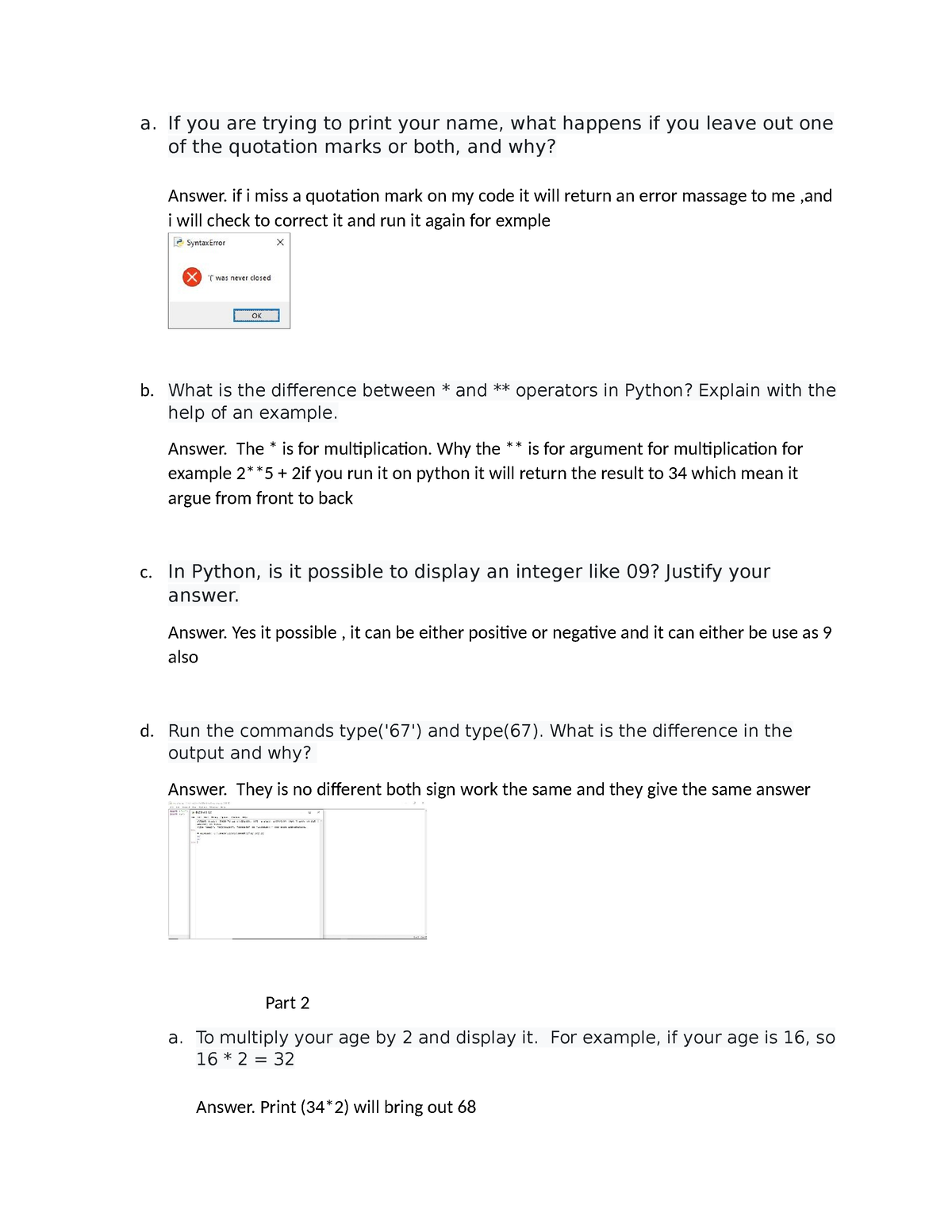 programming assignment unit 7 cs1101