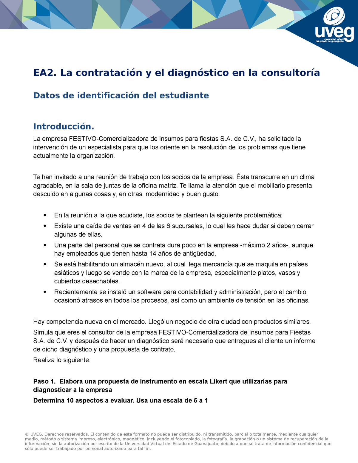 EA2. La Contratación Y El Diagnóstico En La Consultoría - EA2. La ...