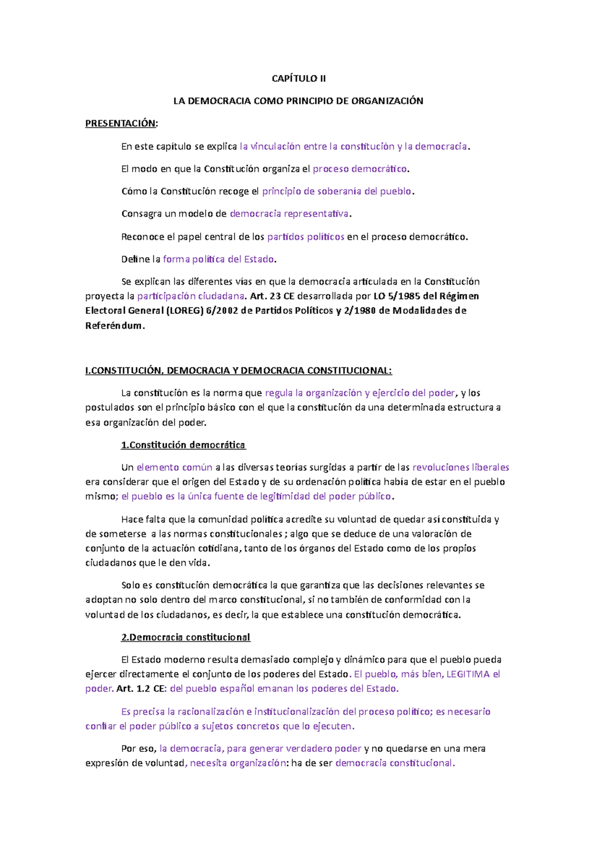 Tema 2 constitucional 3 democracia como principio de organización ...