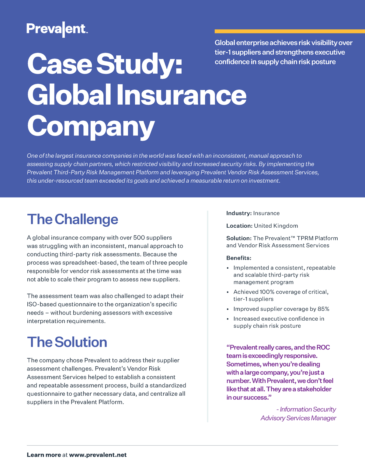 national insurance company case study