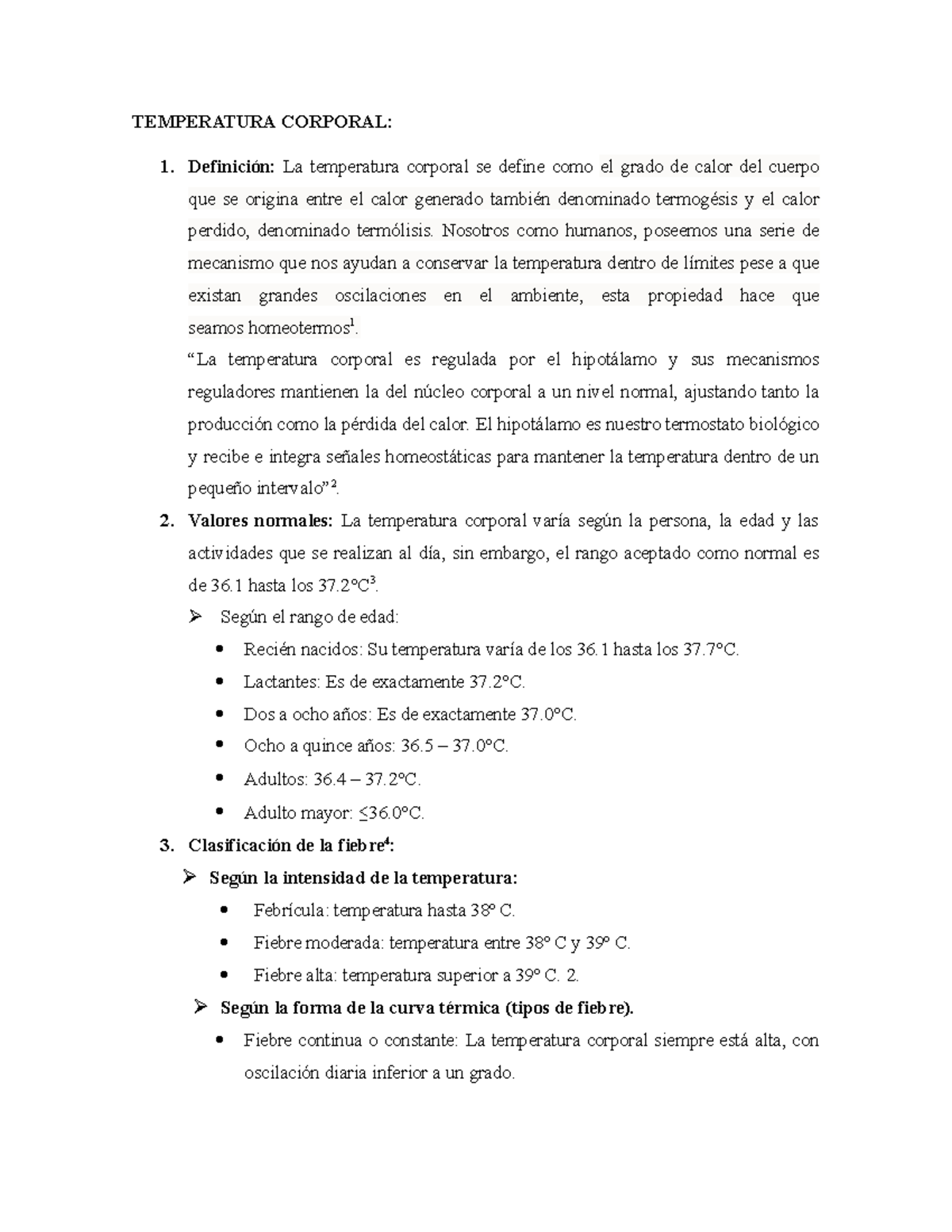 Temperatura corporal, ayudando a manejar la