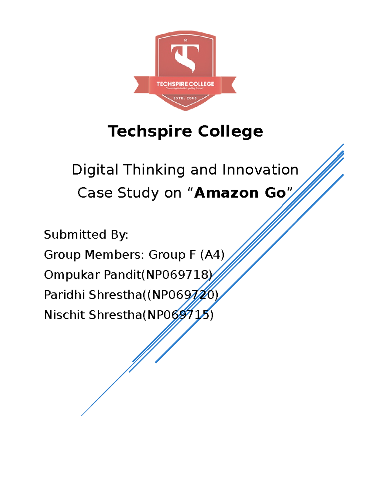 Ompukar Pandit amazon go - Techspire College Digital Thinking and ...
