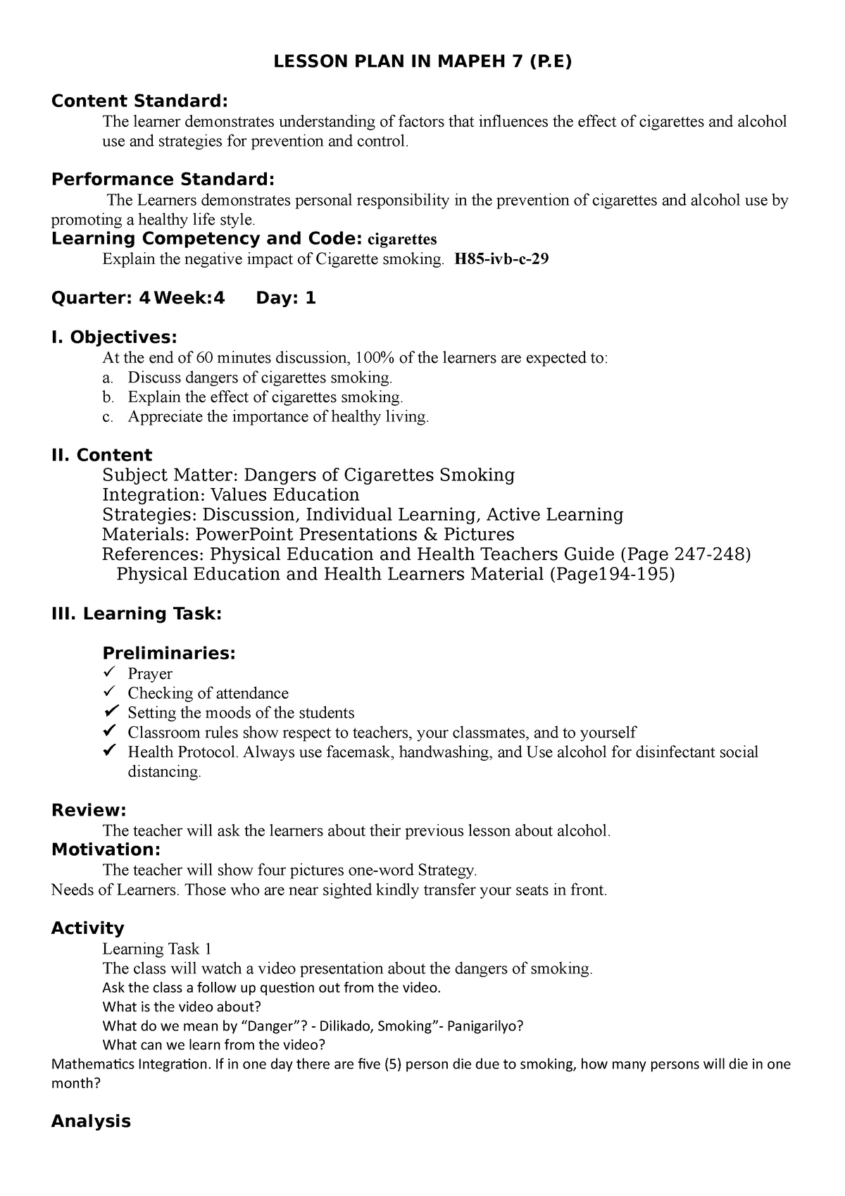 mapeh-8-demonstration-lesson-plan-in-mapeh-7-p-content-standard